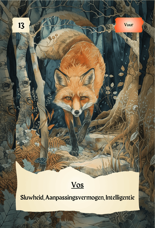 krachtdieren kaart Vos