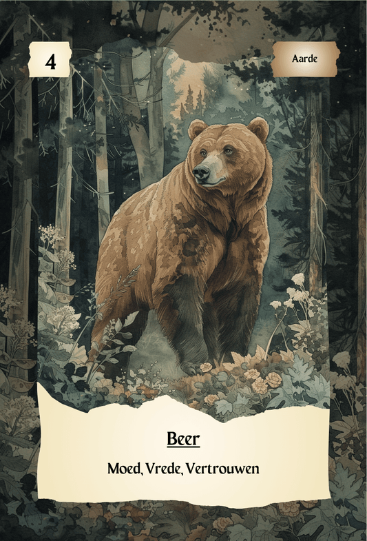krachtdieren kaart Beer
