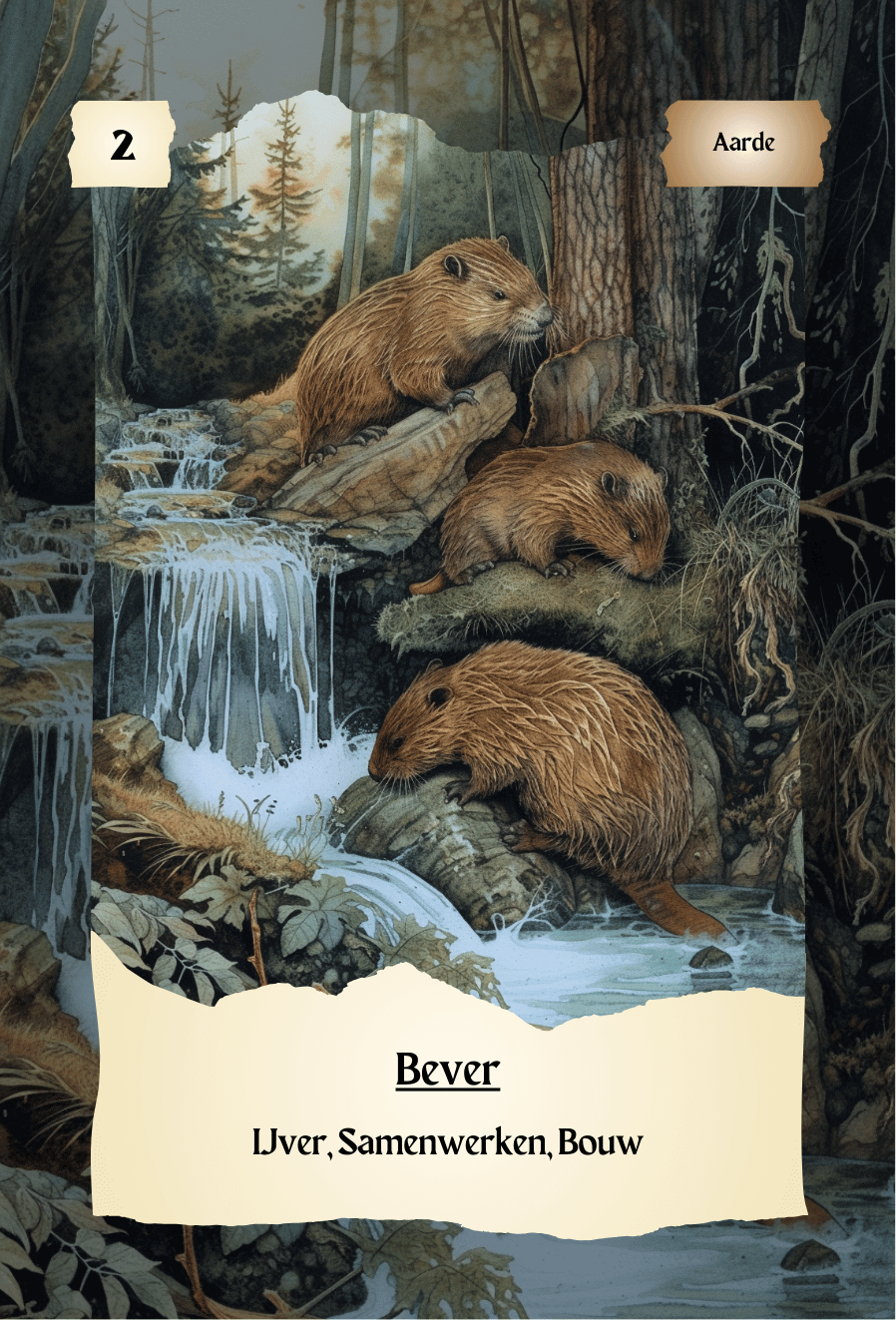 krachtdieren kaart Bever