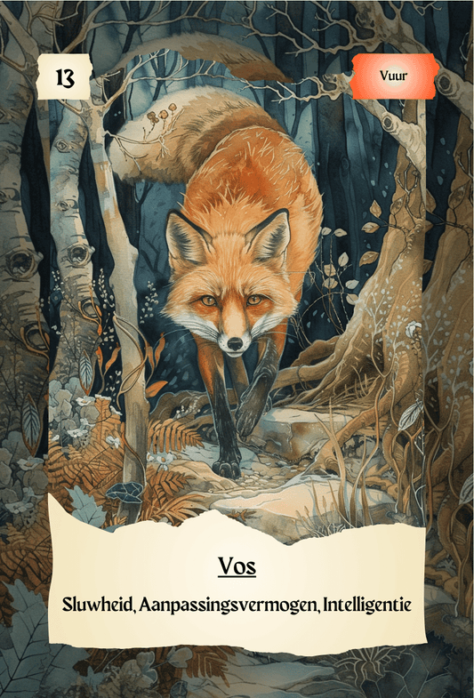 krachtdieren kaart Vos