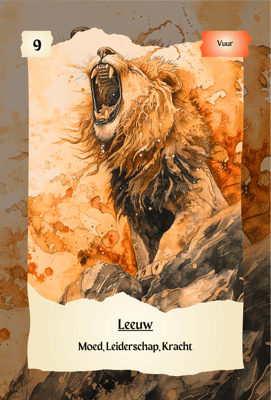 krachtdieren kaart Leeuw