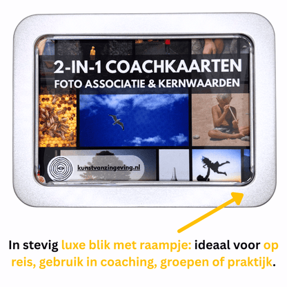 2-in-1 Coachkaarten: 40 Foto associatie & Kernwaarden kaarten