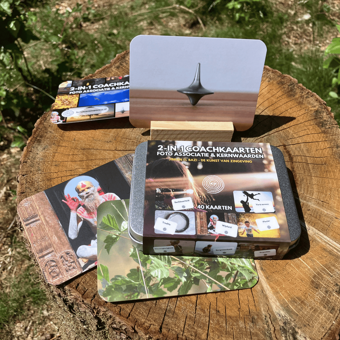 2-in-1 Coachkaarten: 40 Foto associatie & Kernwaarden kaarten