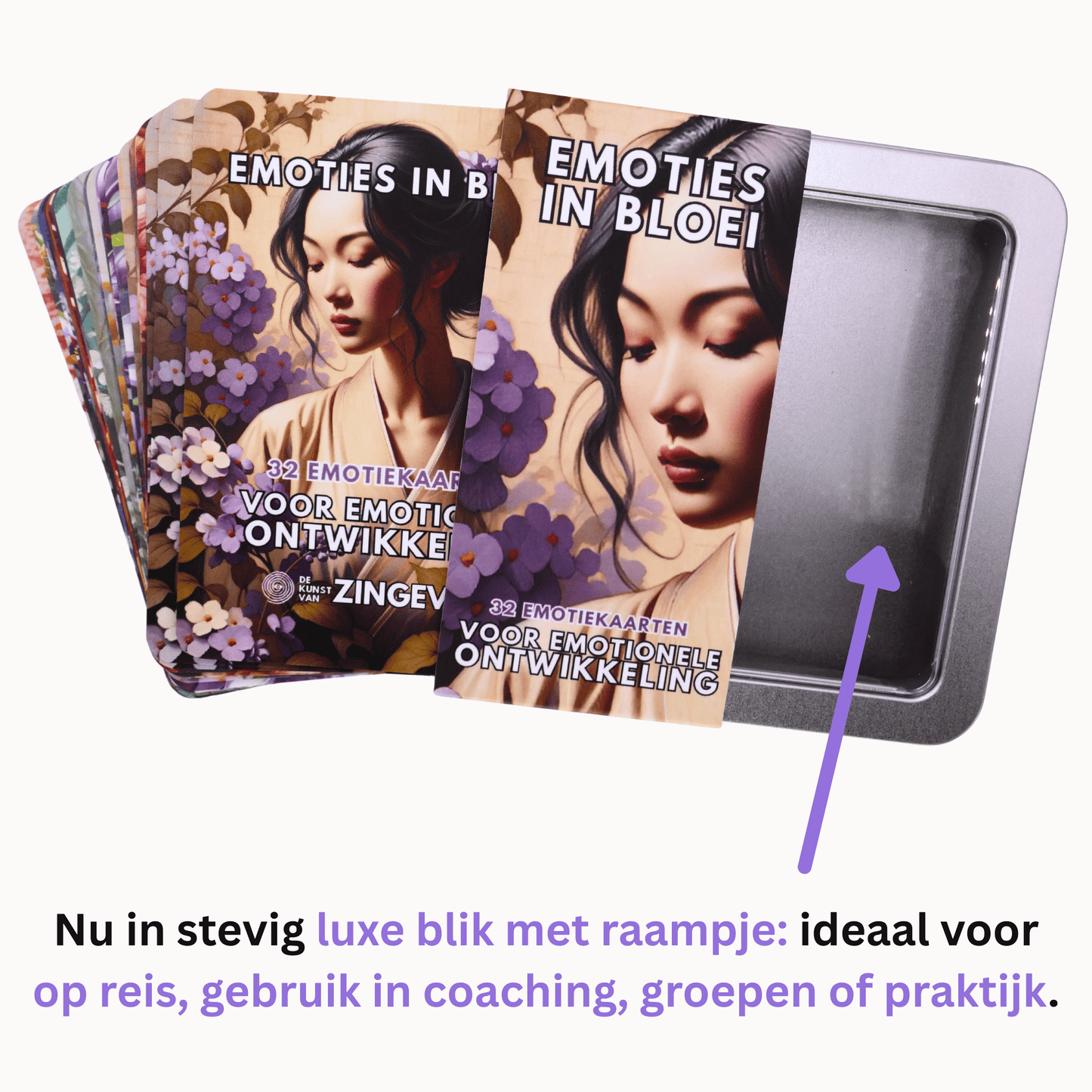 Emoties in Bloei - Luxe uitgave - 32 Emotiekaarten om de natuur van je emoties te ontdekken