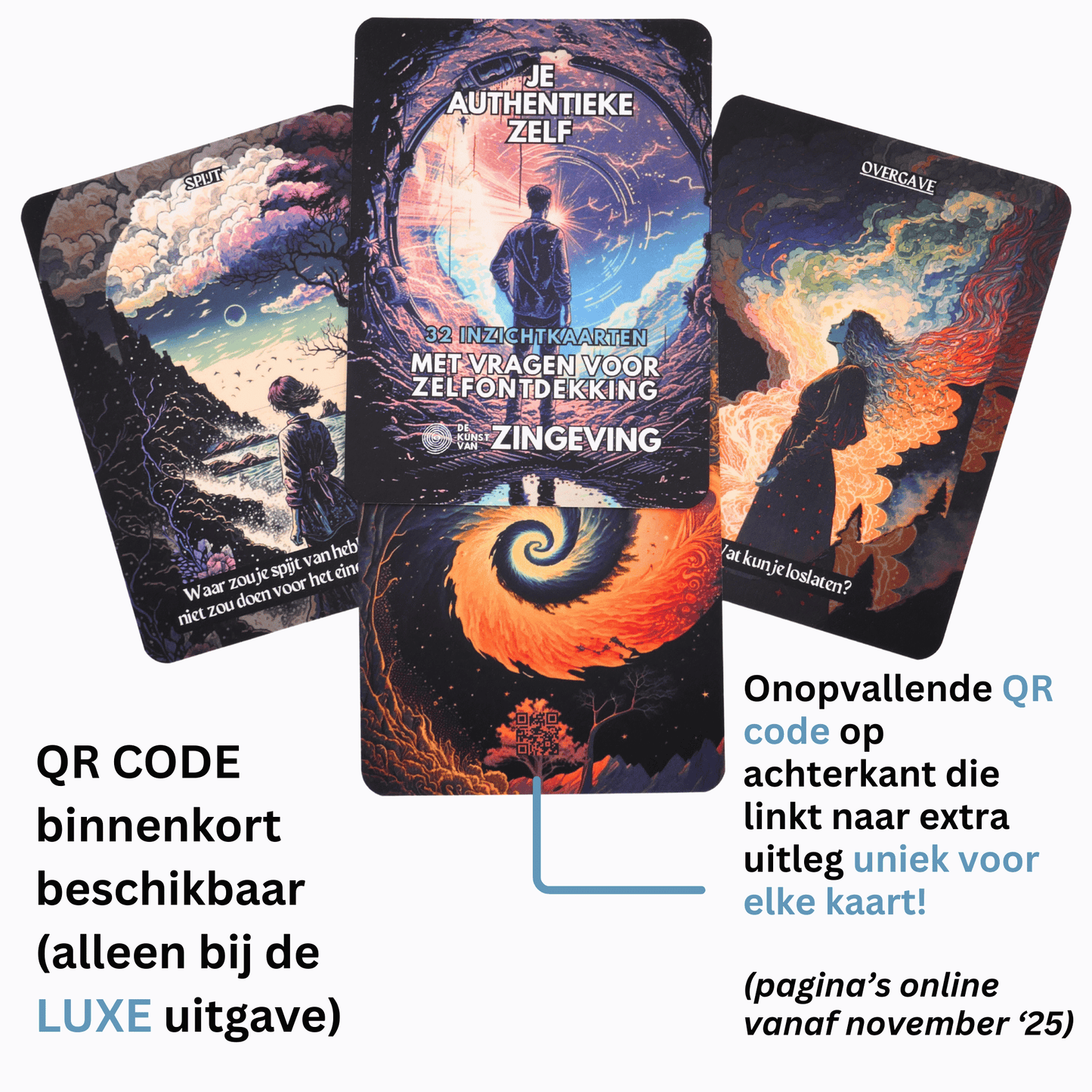 Je authentieke zelf - Luxe uitgave - 32 Inzichtkaarten voor zelfontdekking