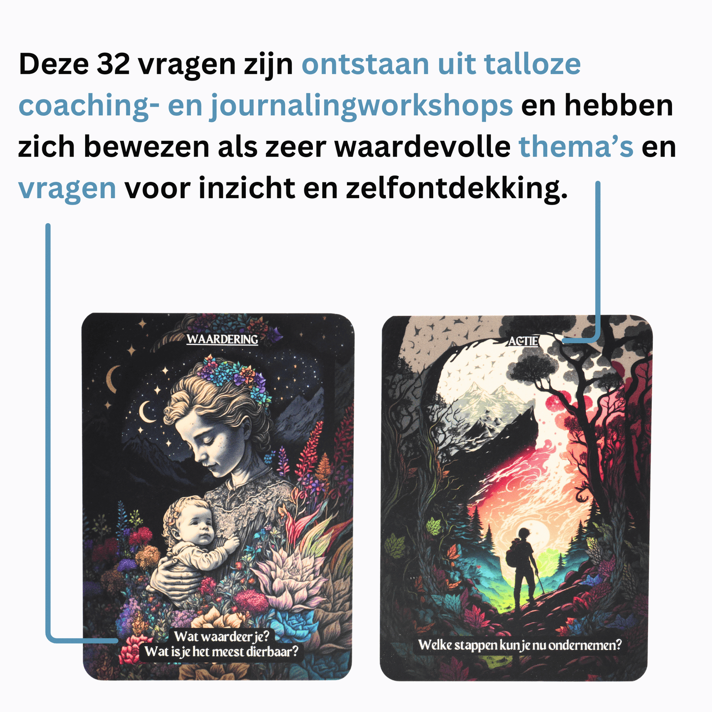 Je authentieke zelf - Luxe uitgave - 32 Inzichtkaarten voor zelfontdekking