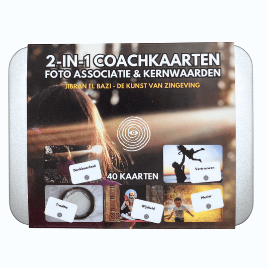 2-in-1 Coachkaarten: 40 Foto associatie & Kernwaarden kaarten